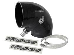 aFe Power - aFe 59-00113 Air Intake Tubing Coupler 4 x 4.25" ID x 90-DEG Elbow Silicone - Image 1
