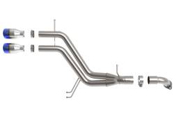 aFe Power - aFe 49-37019-L 2.5" Axle-Back Exhaust w/Blue Flame Tips for 13-17 Veloster 1.6L - Image 3