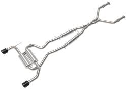 aFe Power - aFe 49-36136-B 2.5" SS Exhaust System w/Black Tip for 14-15 Infiniti Q50 3.7L - Image 1