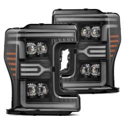 AlphaRex - AlphaRex 880325 Black LED MKII Projector Headlights for 17-19 Ford Super Duty - Image 1