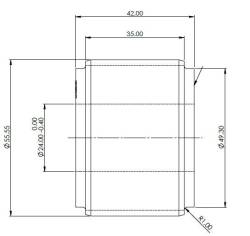 SuperPro - SuperPro SPF5590K Rear Differential Mount Bushing Upper Forward for Mitsubishi - Image 1