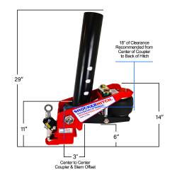 Shocker Hitch - Shocker Hitch 100SQ-TC-SL Shocker 30K Gooseneck Air Hitch-2-5/16" Ball - Image 6