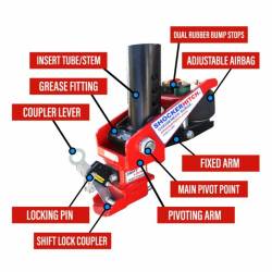 Shocker Hitch - Shocker Hitch 35SQ-BLK-SL Shocker 30K Gooseneck Air Hitch-2-5/16" Ball - Image 9