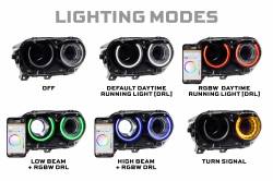 Morimoto - Morimoto LF495 XRGB LED Headlights for 2015-2023 Dodge Challenger - Image 3