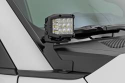 Rough Country Suspension Systems - Rough Country 72116 A-Pillar 3" LED Ditch Light Kit-Flood for 24-26 Land Cruiser - Image 3