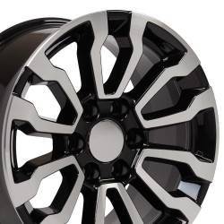OE Wheels LLC - OE Wheels CV35 18x8.5 6x5.5 24mm Gloss Black/Machined CV35-18085-6550-26MB - Image 1