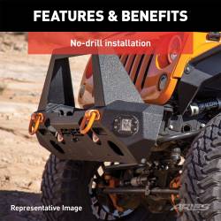 ARIES - ARIES 2082095 TrailChaser Front Bumper for 18-20 Gladiator/Wrangler JL - Image 3