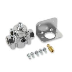 Holley - Holley Performance 12-881 Carbureted By-Pass Regulator 6.0 PSI Chrome Die Cast - Image 1