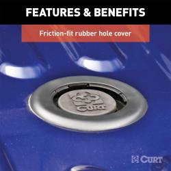 CURT - CURT 60638 Factory-Style Gooseneck Ball & Safety Chain Anchor Kit - Image 4