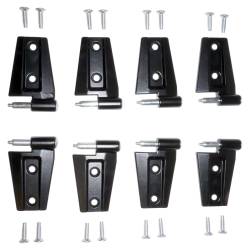Crown Automotive Jeep Replacement - Crown Automotive 55395384K8 Door Hinge Kit for 07-18 Jeep Wrangler JK - Image 1