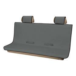 CURT - CURT 18520 Seat Defender 58" x 63" Removable Waterproof Grey XL Bench Truck Seat - Image 1