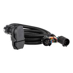 CURT - CURT 56003 7' Custom Wiring Extension Harness Adds 4-Way 7-Way To Truck Bed - Image 1