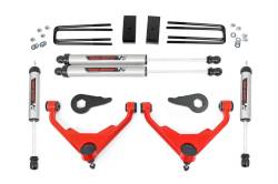 Rough Country Suspension Systems - Rough Country 859870RED 3" V2 Lift Kit for 01-10 GM 2500 FK/FF Code Truck/SUV - Image 1