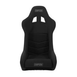 Simpson Safety - Simpson Safety S108-304 Club Series Cloth Bucket Seat Fixed Back Black Large 16" - Image 3