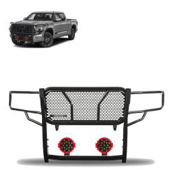 Black Horse Off Road - Black Horse RU-TOTU22-B-PLR Grille Guard Kit w/LEDs for 22-25 Toyota Tundra - Image 1