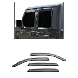Black Horse Off Road - Black Horse 140340 Tape-On Rain Guard for 20-24 Jeep Gladiator & Wrangler JL - Image 1