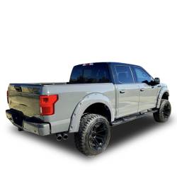 Black Horse Off Road - Black Horse FOBK-NL Extreme Wheel to Wheel Side Steps for Black F150 Lightning - Image 1