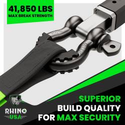 Rhino USA - Rhino USA G-SHACK-2 3/4" D-Ring Shackle Set 2Pc Black - Image 2