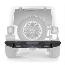 Go Rhino - Go Rhino 27215T Trailline Rear Straight Bumper for 07-18 Wrangler JK - Image 1