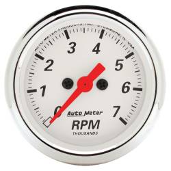 AutoMeter - AutoMeter 1397 Arctic White In-Dash Tachometer Gauge 0-7000RPM 2-1/16" - Image 1