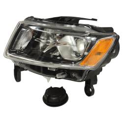 Crown Automotive Jeep Replacement - Crown 68110997AD Left Halogen Headlight for 14-15 Jeep Grand Cherokee WK2 - Image 1