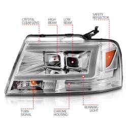 Anzo USA - Anzo USA 111542 Projector Headlight Set for 04-08 Ford F150/Mark LT - Image 4
