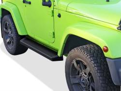 APS - APS IRunning Running Boards Black for 07-18 Wrangler JK 2DR IB10RAJ6B - Image 1