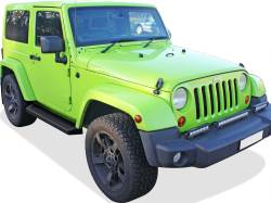 APS - APS IRunning Running Boards Black for 07-18 Wrangler JK 2DR IB10RAJ6B - Image 2