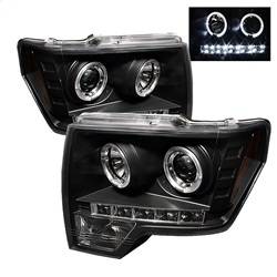 Spyder Auto - Spyder Auto 5010230 Black/Clear Halo Projector Headlights 09-14 Ford F150 - Image 1