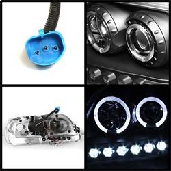 Spyder Auto - Spyder Auto 5010261 Black/Clear LED Halo Projector Headlights - Image 2