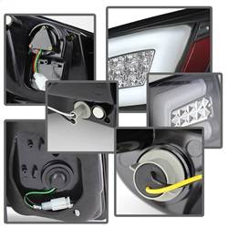 Spyder Auto - Spyder Auto 5076595 Black/Clear LED Taillights - Image 2