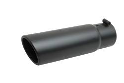 Gibson Performance Exhaust - Gibson Performance 4" Black Ceramic 304 Stainless Exhaust Tip 500641-B - Image 1