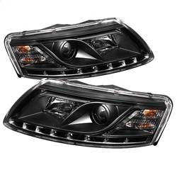 Spyder Auto - Spyder Auto 5029416 Projector Style Headlights Black/Clear 05-07 Audi A6 No-Xeno - Image 1