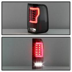 Spyder Auto - Spyder Auto 5084170 Black/Clear LED Light Bar Taillights for 04-08 Ford F150 - Image 7