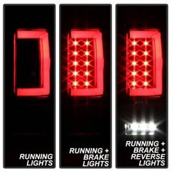 Spyder Auto - Spyder Auto 5084170 Black/Clear LED Light Bar Taillights for 04-08 Ford F150 - Image 8