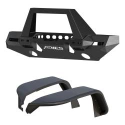 ARIES - ARIES 2082097 TrailChaser Front Bumper w/Fender Flares for 18-20 Wrangler JL - Image 1