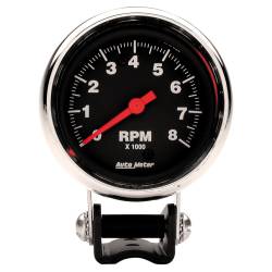 AutoMeter - AutoMeter 2893 Traditional Chrome Pedestal Tachometer Gauge 0-8000RPM 2-5/8" - Image 1