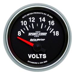 AutoMeter - AutoMeter 3692 Air Core Sport-Comp II Volt Meter Gauge 8-18V 2-1/16" - Image 1
