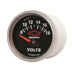 AutoMeter - AutoMeter 3692-00406 Volt Meter Gauge 8-18V 2-1/16" for Chevy Red Bowtie - Image 2