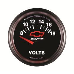 AutoMeter - AutoMeter 3692-00406 Volt Meter Gauge 8-18V 2-1/16" for Chevy Red Bowtie - Image 4