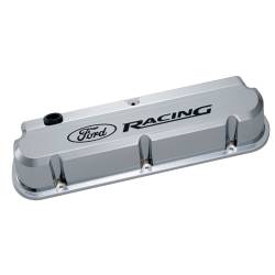 Ford Performance Parts - Ford Racing 302-139 Chrome Slant Edge Valve Cover w/Recessed Logo - Image 1