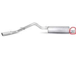 Gibson Performance 619717 Single Cat-Back Exhaust System Stainless