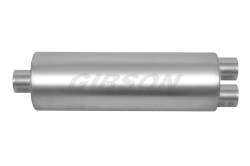 Gibson Performance Exhaust - Gibson 758219S Stainless Performance SFT Superflow Center/Dual Round Muffler - Image 1