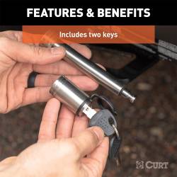 CURT - CURT 23519 Dogbone Hitch Pin Lock - Image 3