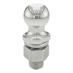 CURT - CURT 40056 2" Trailer Ball 1-1/4" x 2-5/8" Shank 10000 lbs Stainless - Image 1