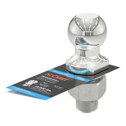CURT - CURT 40056 2" Trailer Ball 1-1/4" x 2-5/8" Shank 10000 lbs Stainless - Image 2