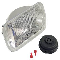 Crown Automotive Jeep Replacement - Crown Automotive 56000887 Headlight for 84-01 Jeep Cherokee XJ Export Only - Image 1
