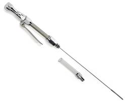 Trans-Dapt Performance - Trans-Dapt 8141 Aluminum Oil Pan Dipstick Braided Tube 55-79 SB Chevy 283-350 - Image 1
