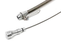 Trans-Dapt Performance - Trans-Dapt 8143 Aluminum Oil Pan Dipstick Braided Tube 65-90 BB Chevy 396-454 - Image 2