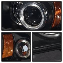 Spyder Auto - Spyder Auto 5009784 Black/Clear LED Halo Projector Headlights - Image 2